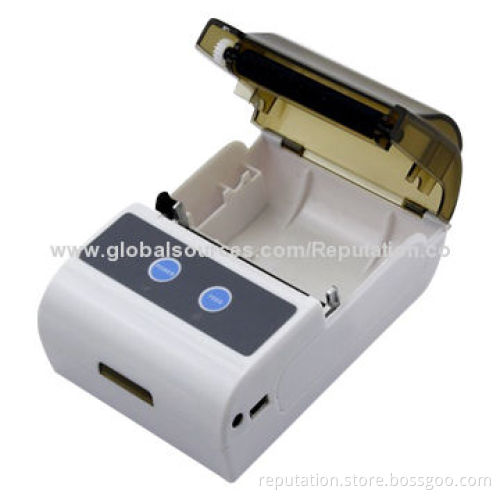 Bluetooth Thermal Printer, 90mm/Second, Measures 103 x 75 x 46mm